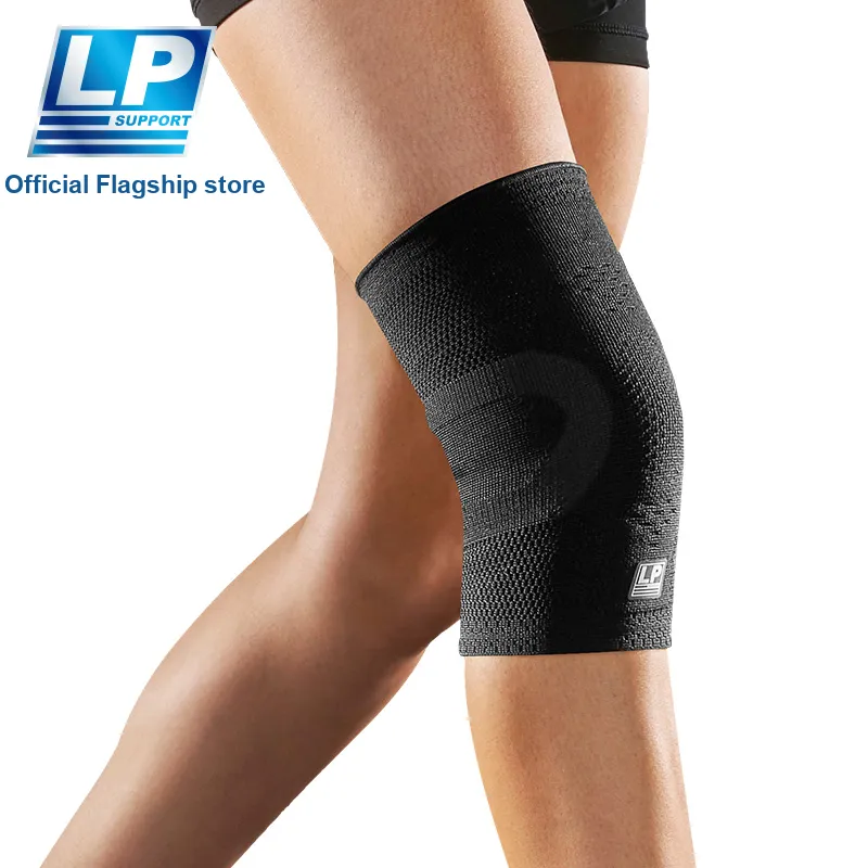 LP SUPPORT Precise Mountaineering Cycling Yoga Dance Fitness Unisex Polyamide Elastane Silicone Knee Pads-7