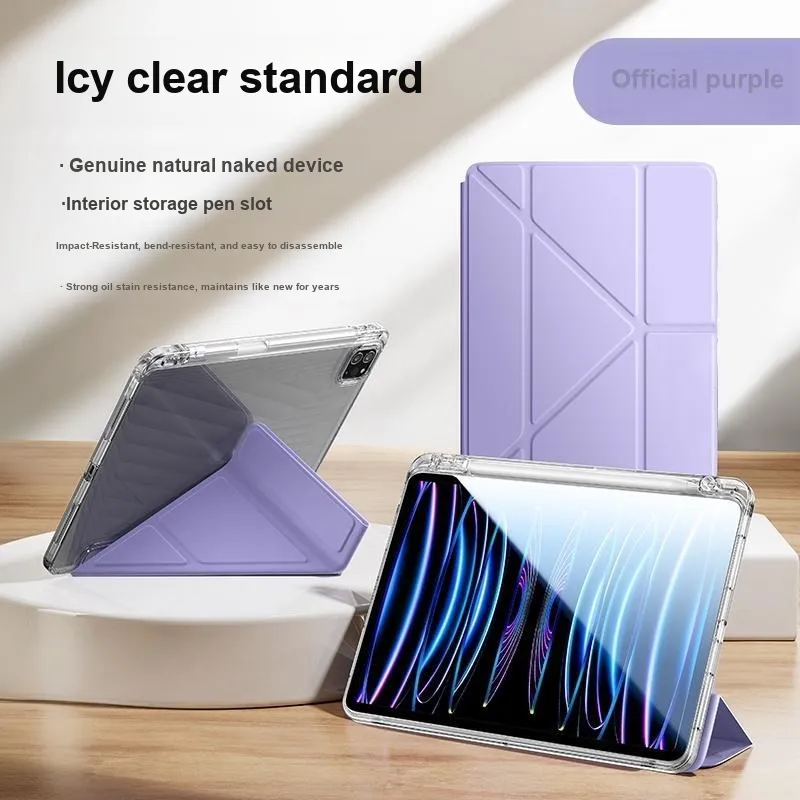 Lisen 360 Degree Rotation Compatible With IPad Air 5 Magnetic Tablet Protective Case With Pen Slot-3