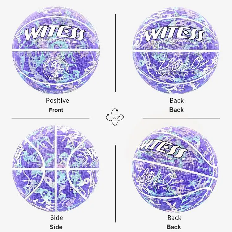 WITESS PU Basketball No. 7/Standard Training Reflective Unisex-24