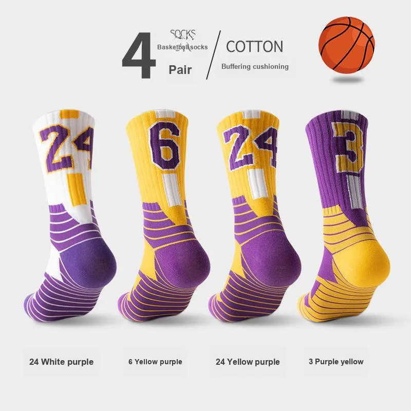 MIIOW Mid Calf Socks Men's 4 Pack-13