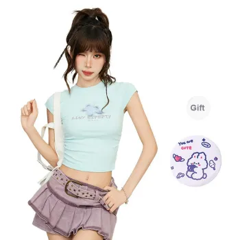 EVPGB Set in Sleeve T Shirt Women's Blue