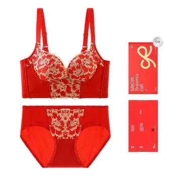 MIIOW Underwear Set Women's Gift Box Set Red