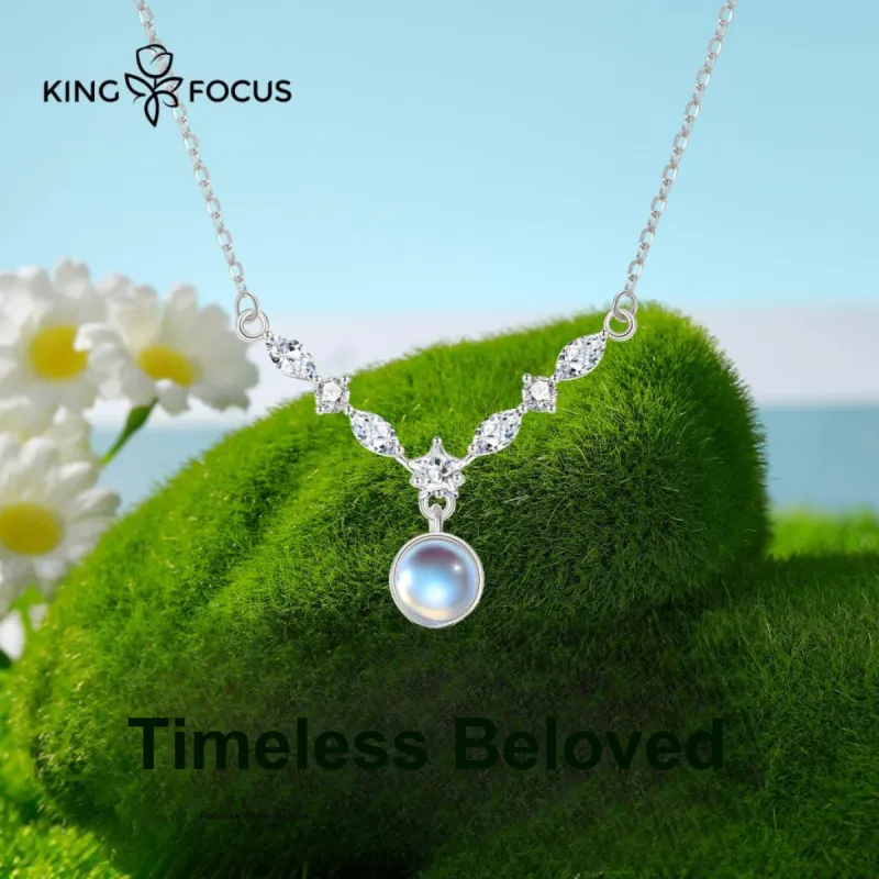 KINGFOCUS Sterling Silver Collarbone Chain Women's-1