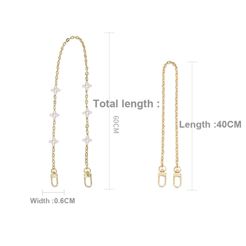 Metal Bag Shoulder Strap Women's Gold-4