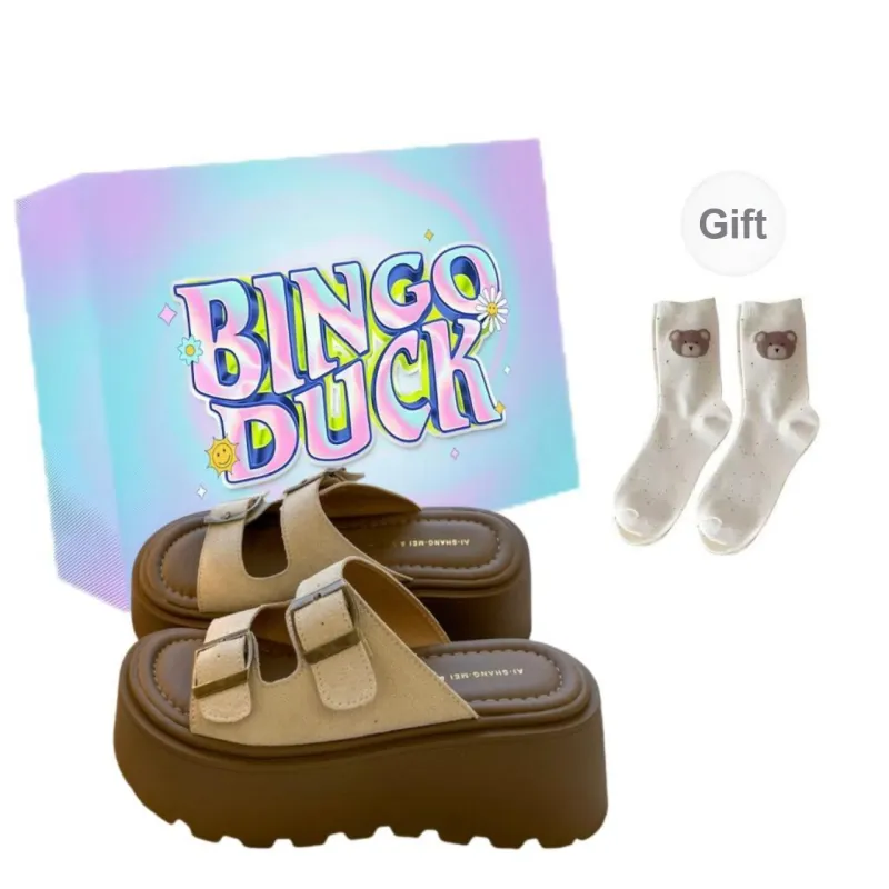 BINGO DUCK One Strap Sandals Women's-12