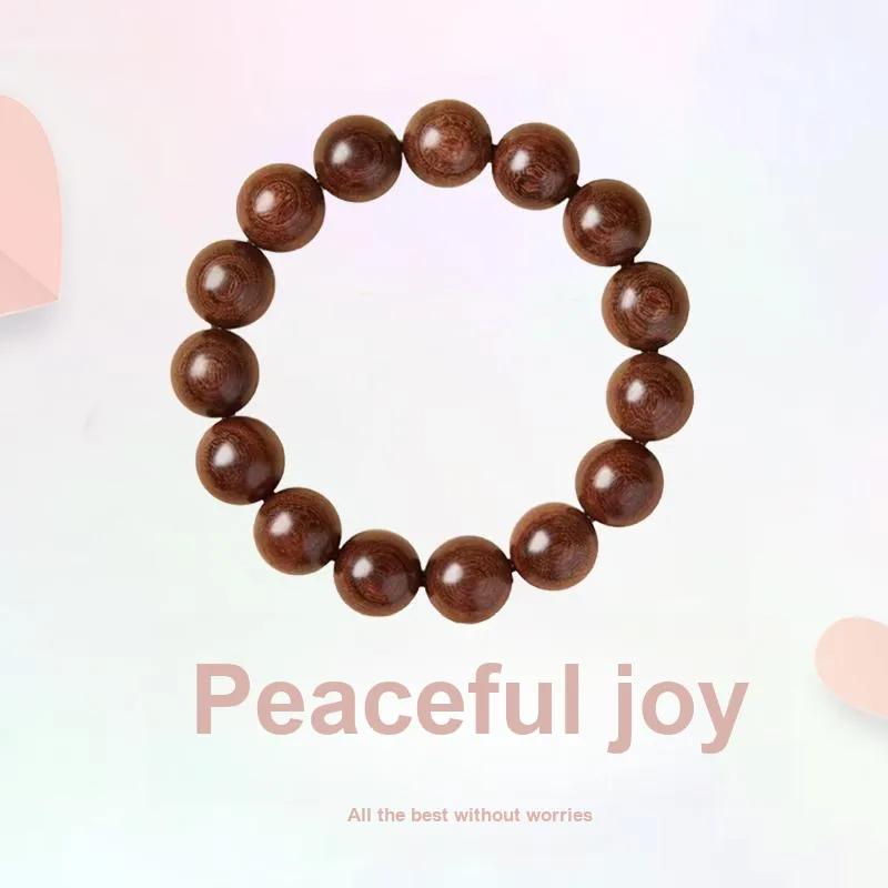 Blooming Petals Golden Sandalwood Bracelets Unisex-3