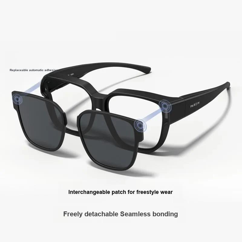 PARZIN TR90 Square Sunglasses Unisex-6