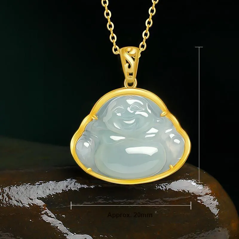 With The Heart Of The Jade Glutinous Jade Jadeite Necklaces Women's-4