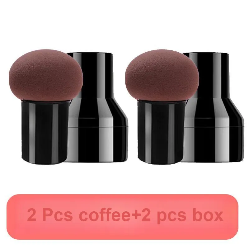 JINGLINGLONG Mushroom Powder Puff For Liquid Foundation Easy To Apply No Need For Powder 2 Pcs-8