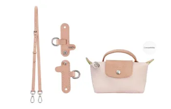 Lan Bao Fan Artificial Leather Bag Straps Unisex Petal Pink