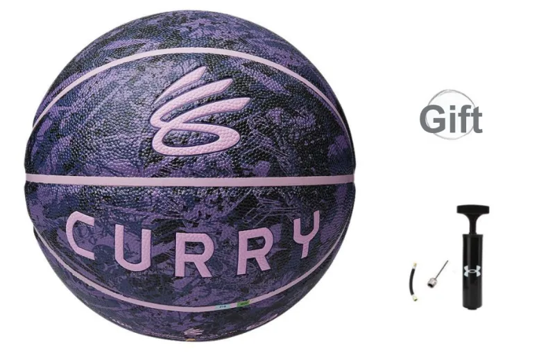 Under Armour CURRY 395 Pangu Collection PU Basketball Purple Collector's Level Size 7 Ball Training Competition Unisex-8