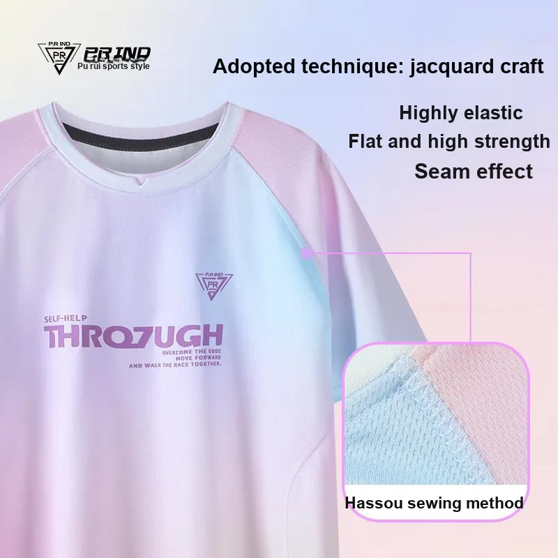 P.R IND Badminton Jersey Unisex Colorful Paint-4