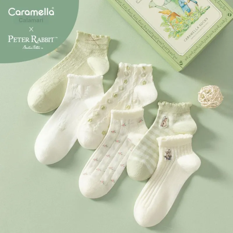 Caramella x Peter Rabbit Ankle Socks Unisex 5 Pack-7