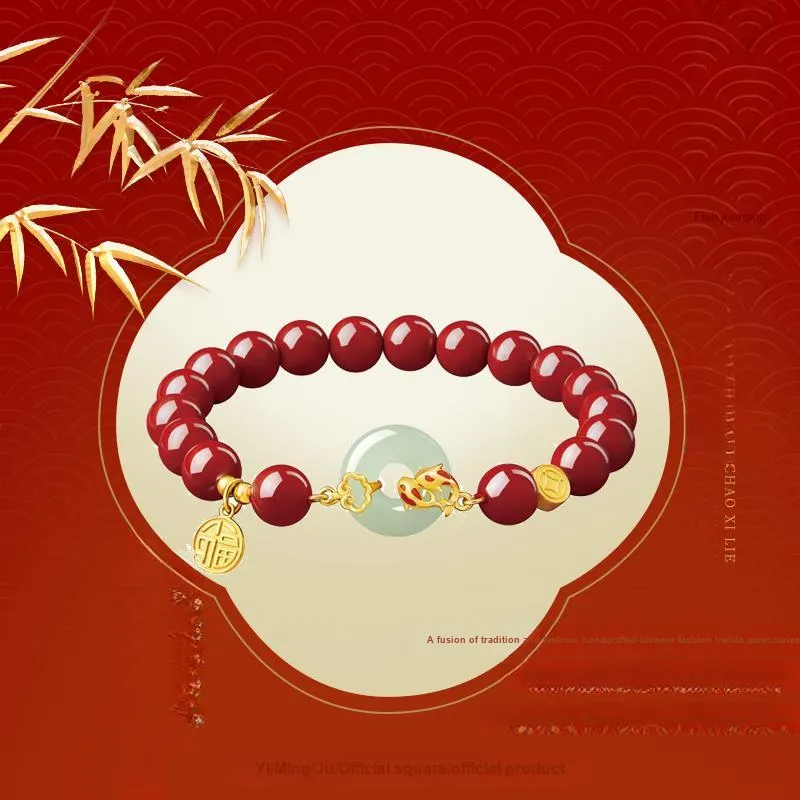 Yi Mingju Cinnabar Bracelets Women's-1
