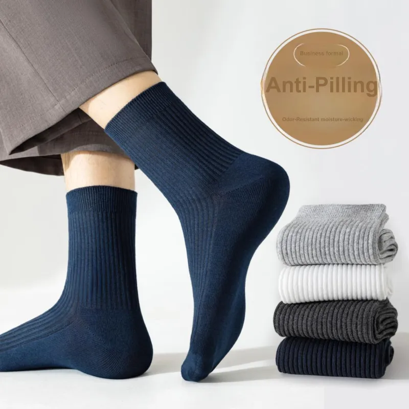 XXLLG Mid Calf Socks Men's 3 Pack-5