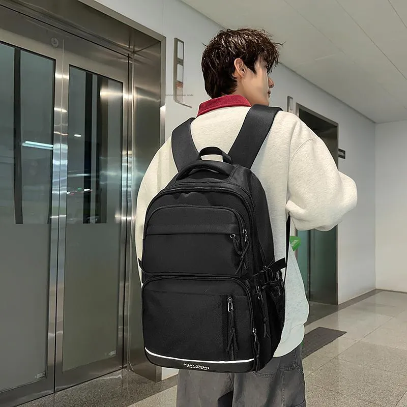 GOBLIN SHARKS 1759 Nylon Backpack Regular Unisex White/Black/Gray/Red-10