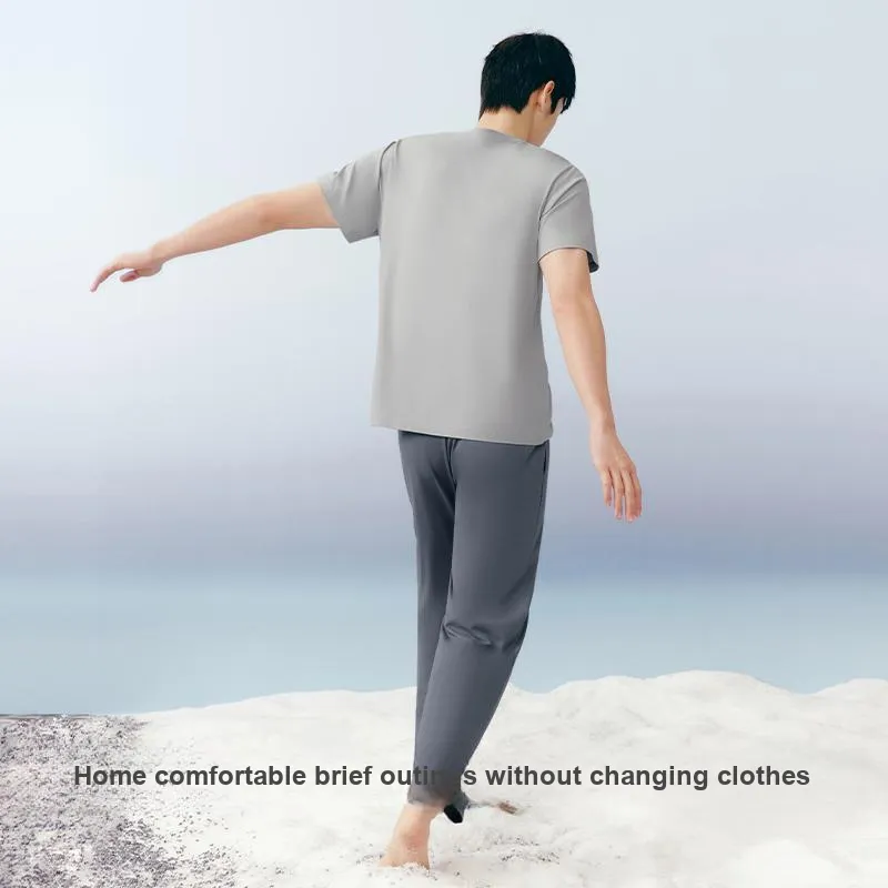 THREEGUN Pajama Set Men's Morning Asphalt Gray-1