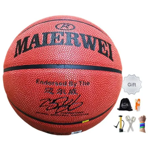 Melway PU Basketball Brown Red Size 7 Ball Training Unisex