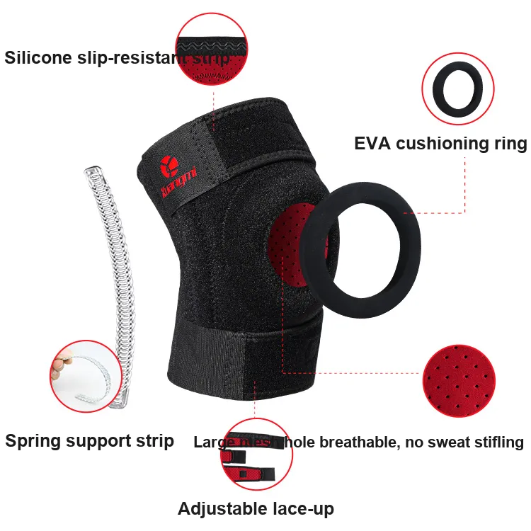 Kuangmi Mountaineering Basketball Fitness Unisex Knee Pads-5
