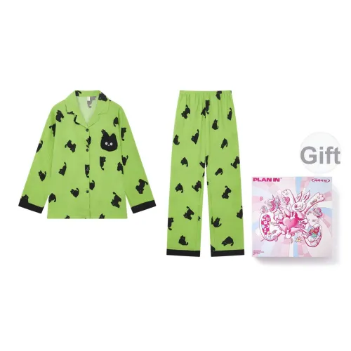 PLAN IN Цветовой блок Kitten Женские Пижамные комплекты