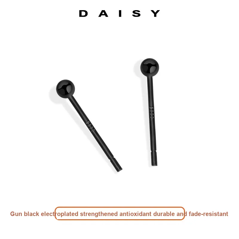 Daisy Dream 999 Fine Silver Stud Earrings Unisex-2