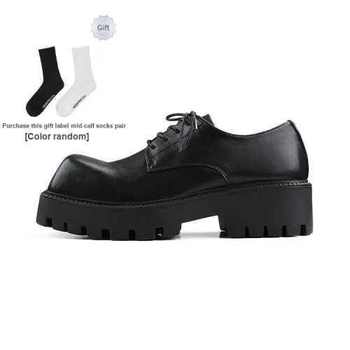 HANQIAORIJI Special-shaped Series Loafers Unisex Black