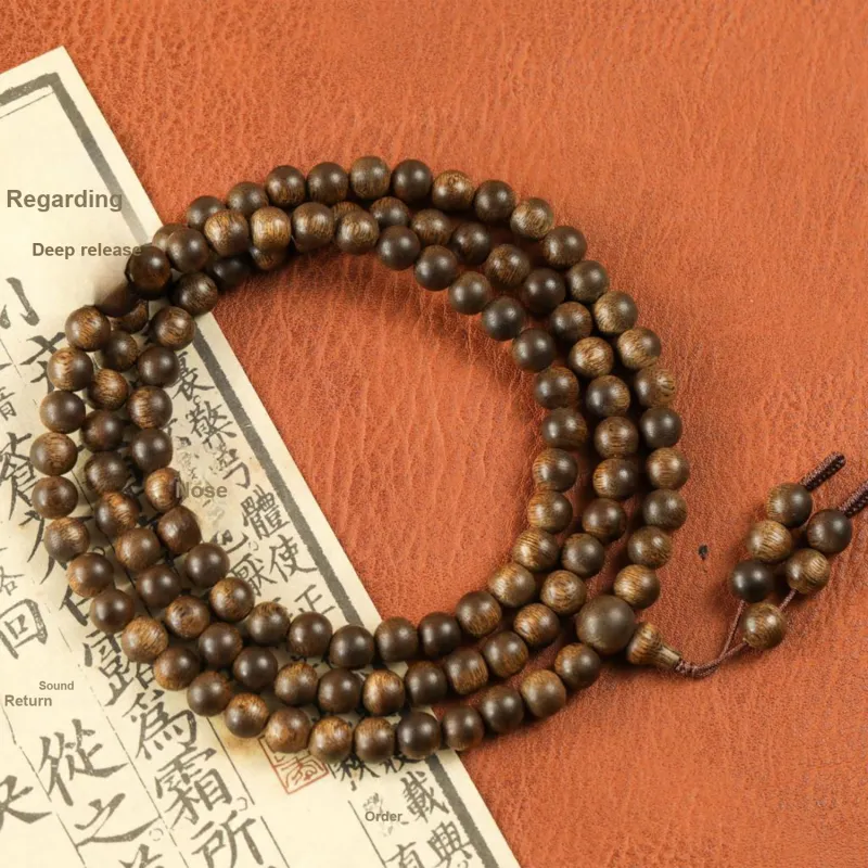 Three Treasures Agarwood Bracelets Unisex-2