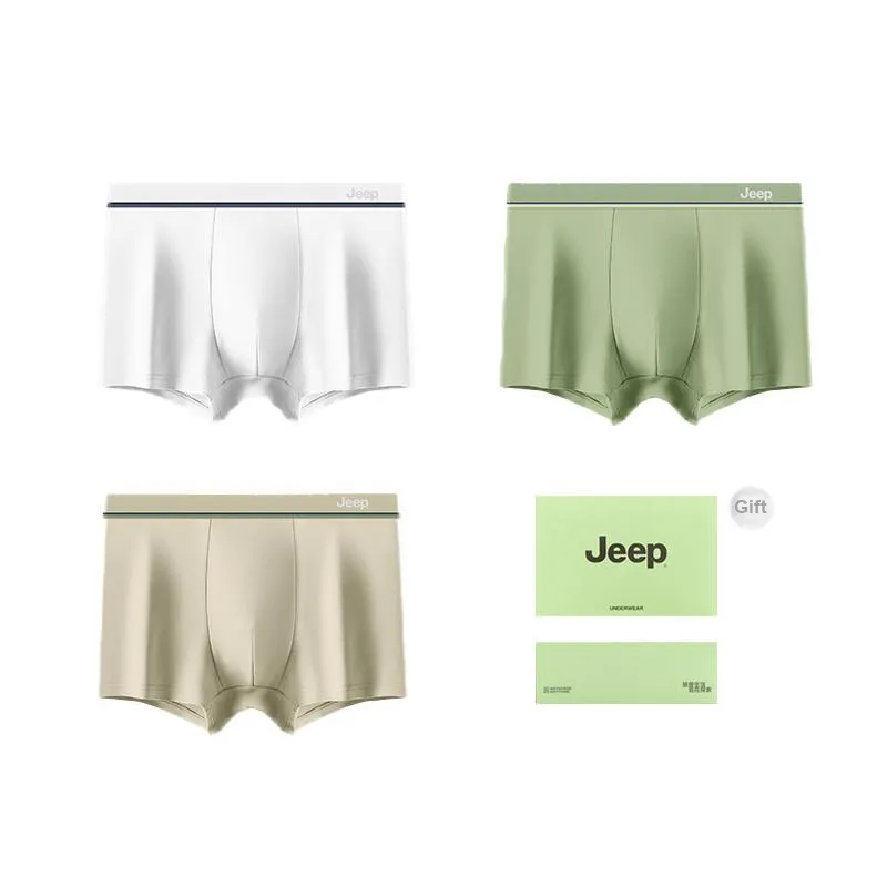 Jeep Underpants Men's 3 Pack Includes Free Box-0
