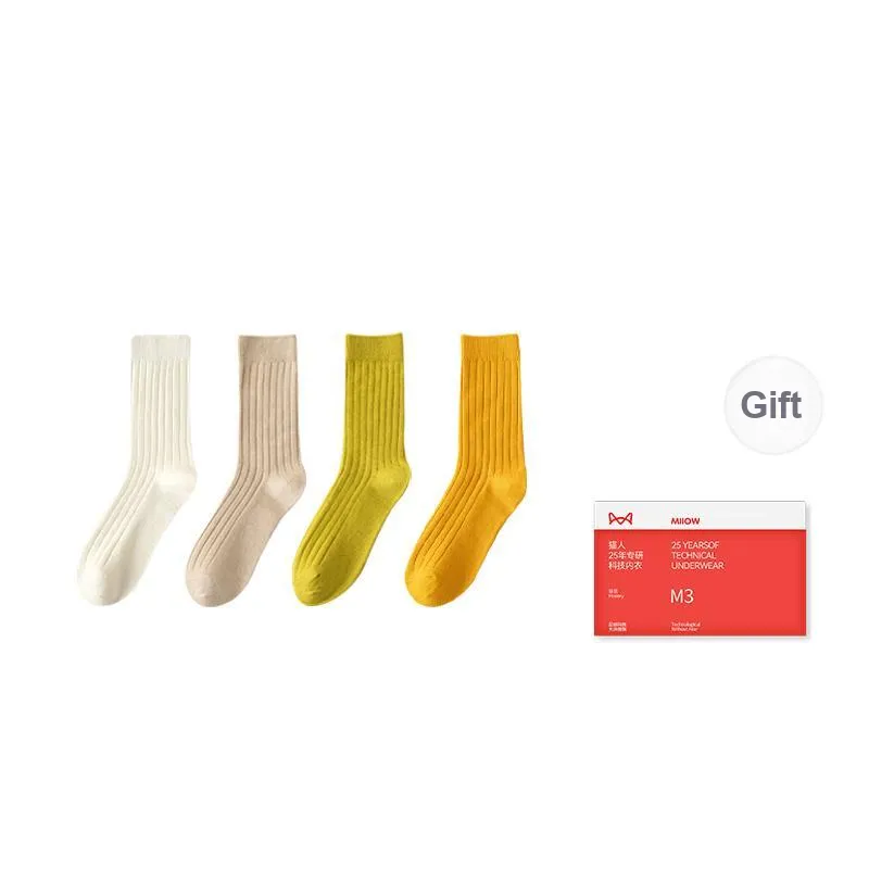 MIIOW Trend Party Series Mid Calf Socks Women's Combo Set-15