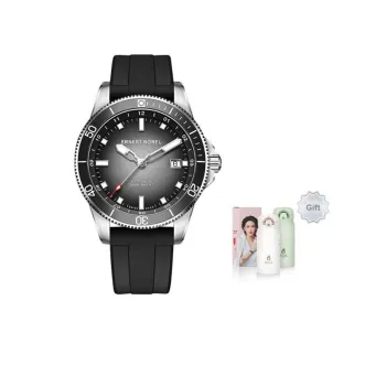 ERNEST BOREL Automatic Mechanical Movement Men's Watches Watch Black Dial