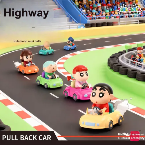 Простота и культурное создание Карандаш SHIN Chan Шоссе SPEED Маленький автомобиль Ветер Вверх Кукла Милый Бобовый