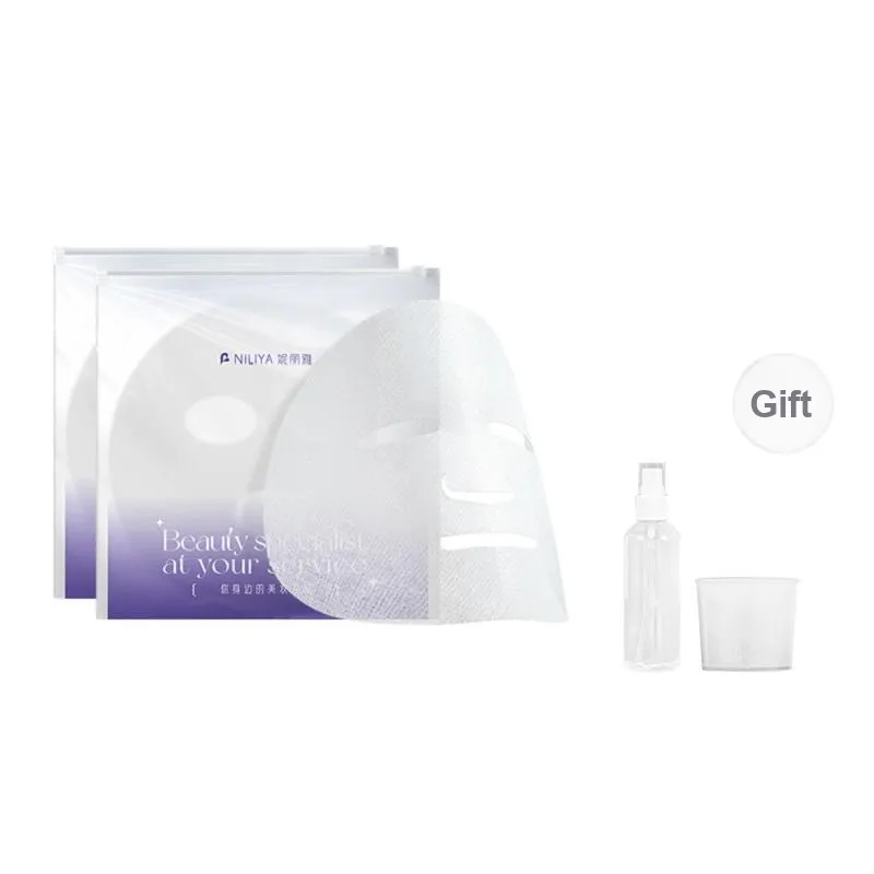 NILIYA Silk Facial Mask Sheets Hydrating Wet Compress Spa Beauty Clinic Exclusive-4