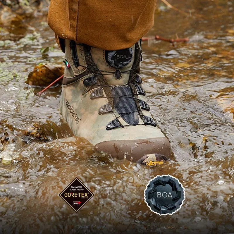 Zambella Wear-Resistant Waterproof And Breathable With Coverage Support High-Top Hiking Shoes Men's Camouflage-5