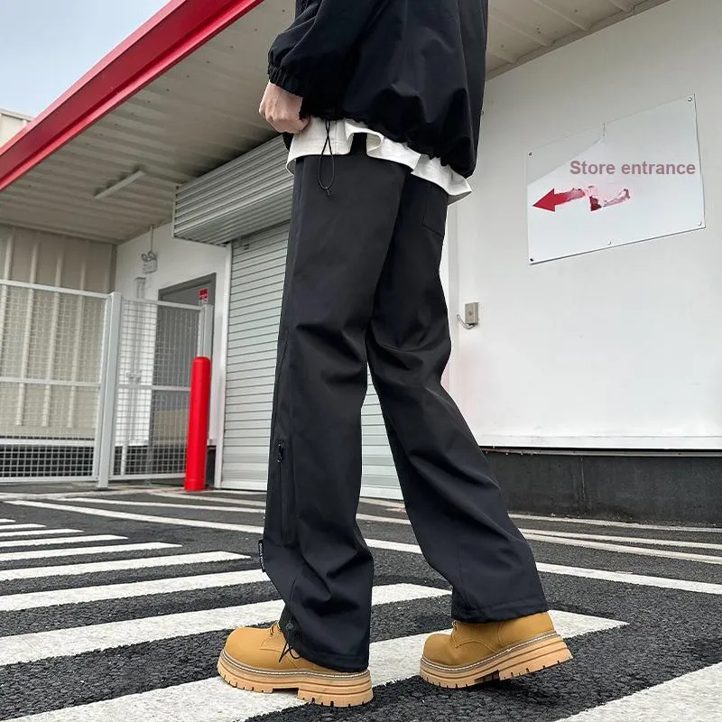 K411 Casual Pants Unisex Black-2