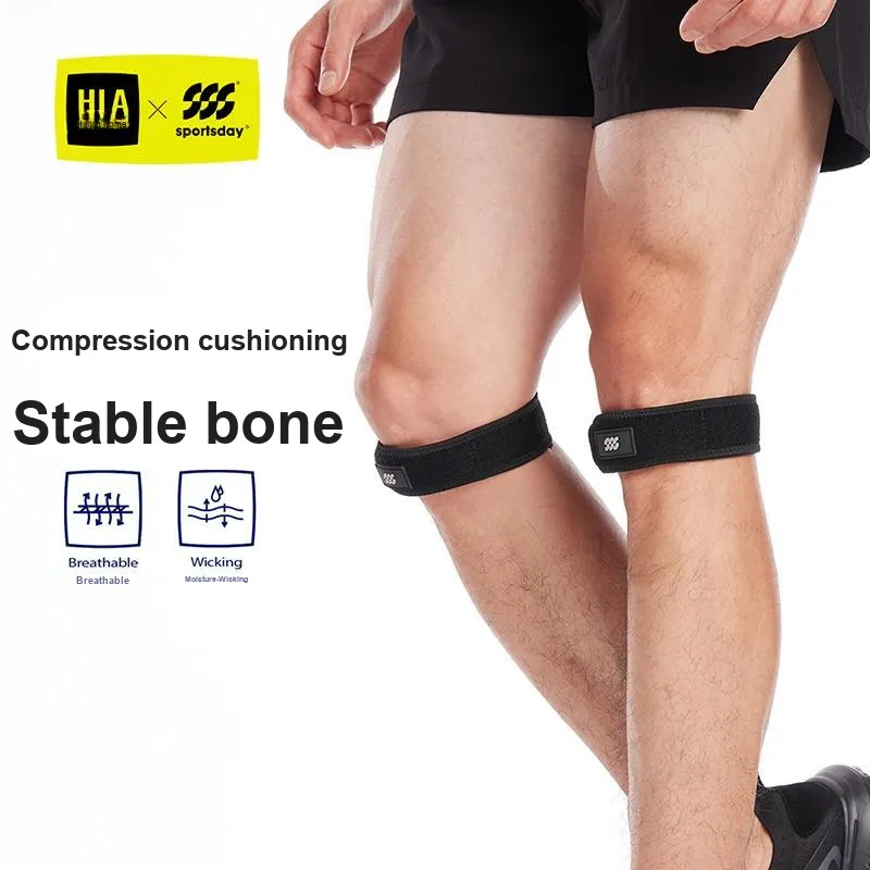HLA Running Badminton Jump Rope Basketball Trend Patella Bands Black Polyamide Unisex-9