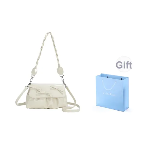 COLINS KEIRS Синтетическая кожа Модный Деловой повседневный стиль Сумка через плечо Сумка на плечо Стандартная Женская Экрю