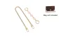 Pink Camellia Extender Chain+Gold Copper Chain 47cm