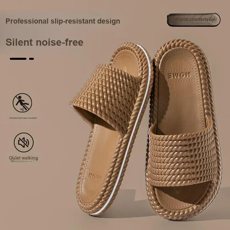 LUNNIFEIYA Platform Slippers Summer Home Indoor Bathing Slip Resistant Slippers-3