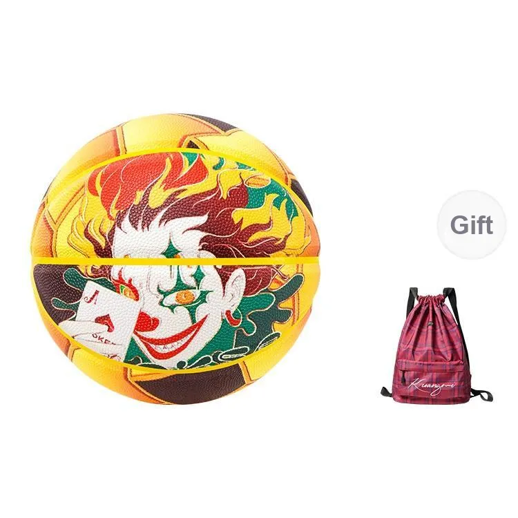 Kuangmi PU Basketball Yellow Size 7 Street Unisex-9