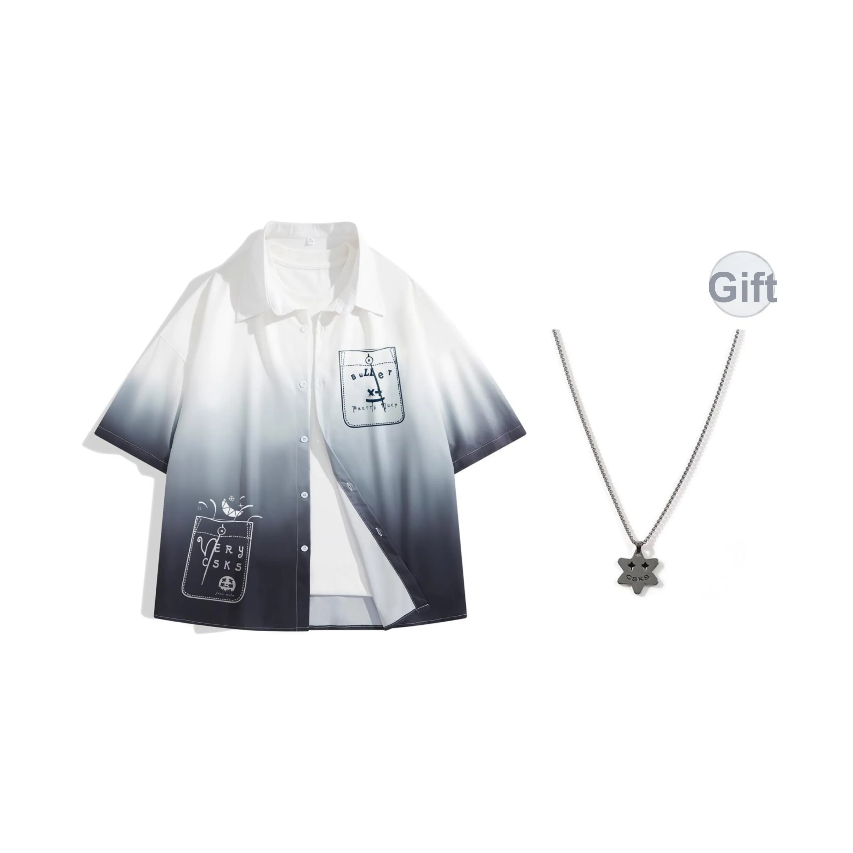 CSKS Shirt Comes With Necklace Unisex