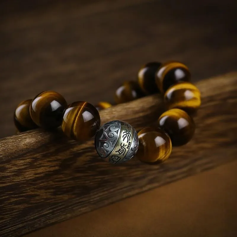 SGE Tiger's Eye Stone Bracelets Men's-2