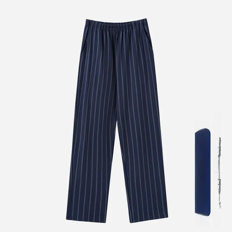 MIIOW Pajama Pants Men's Gray White Plaid-2