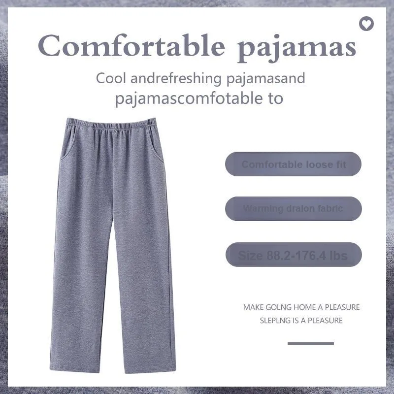 GOSO Pajama Pants Women's Gray Blue-4