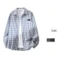 Blue and White Plaid (Includes Brooch)