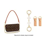 White Four-Leaf Clover Extender Chain 12cm+Abrasion-Resistant Buckle 1 Pair
