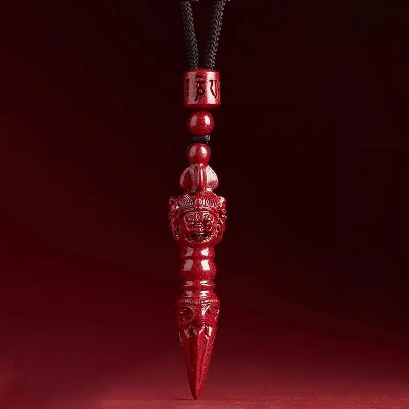 The Thousand Seals Family Reconstructed Cinnabar Necklaces Unisex-2