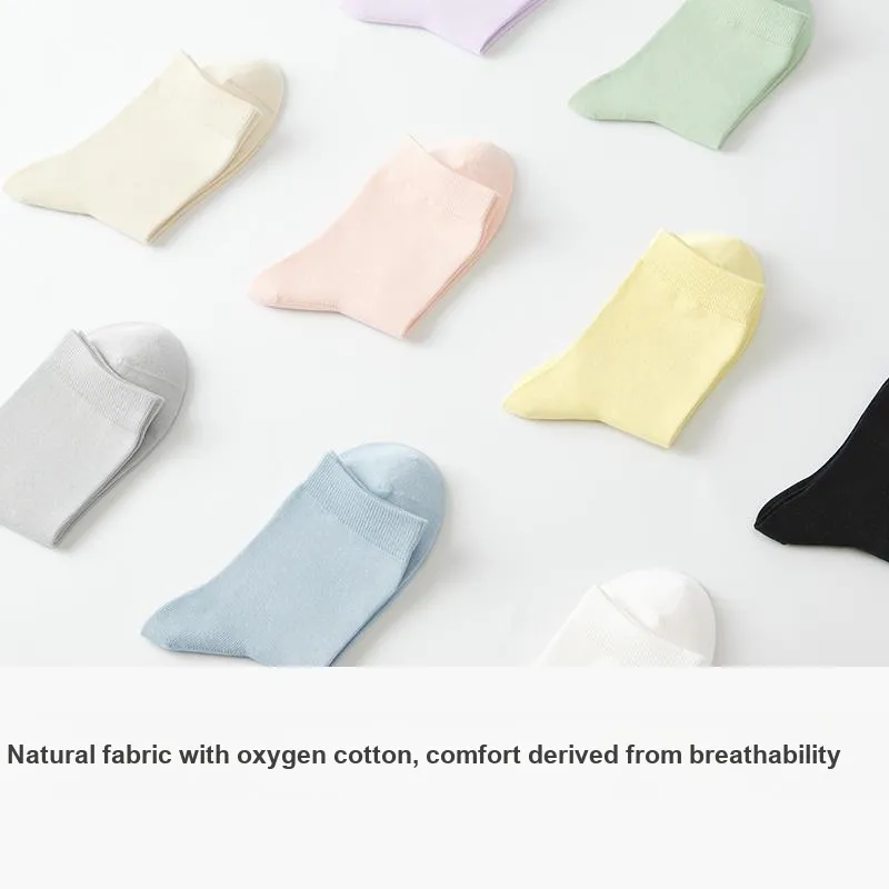 B&C.Room SS24 Mid Calf Socks Fall Winter Women's 5 Pack-7