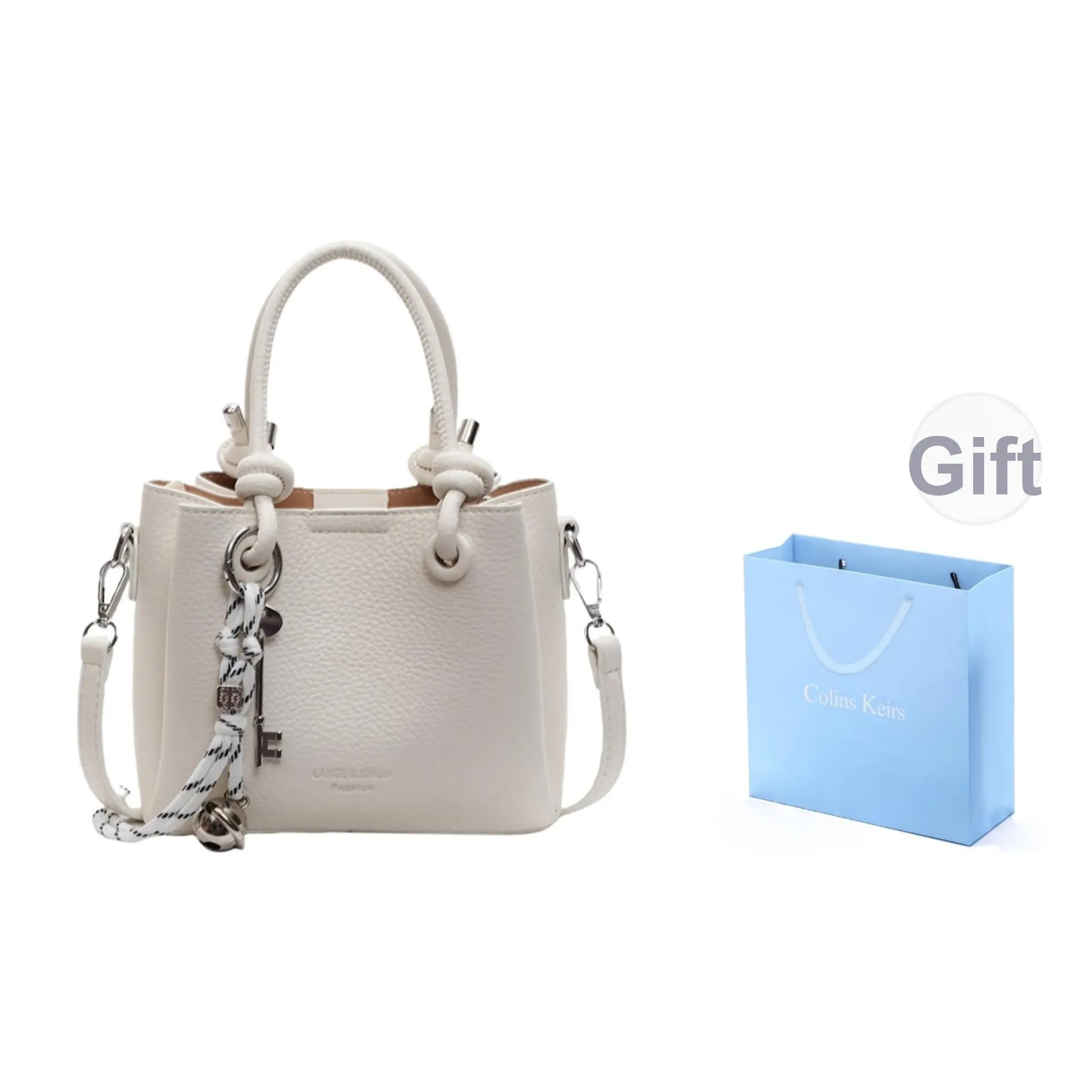 COLINS KEIRS ПУ (полиуретан) Trendy Versatile Офис Коммутирование Путешествие Одно плечо Стиль Через плечо Сумка Обычный Женские Экрю