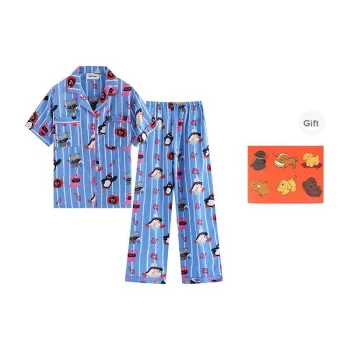 Wabi Town Pajama Gift Box Women's Blue