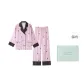 [Gift Box Set]Drinkware Flower Double-Breasted Fuchsia Women's Matching Set